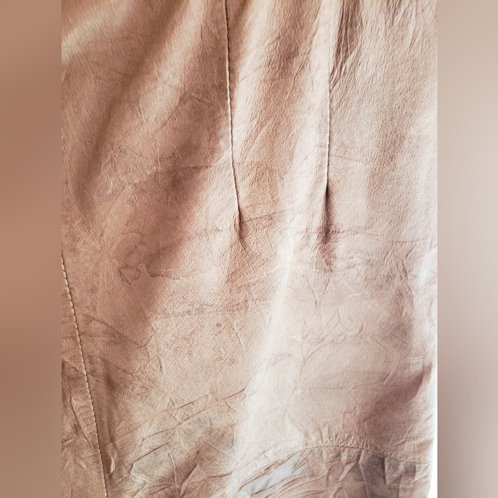 Winlit distressed soft brown lined leather skirt size 7/8 - Picture 8 of 8